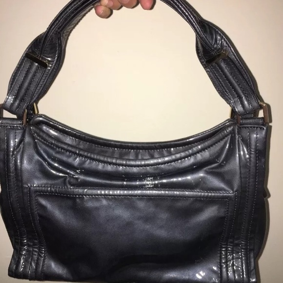 Kooba handbag pewter patten leather gold buckle - Picture 2 of 3